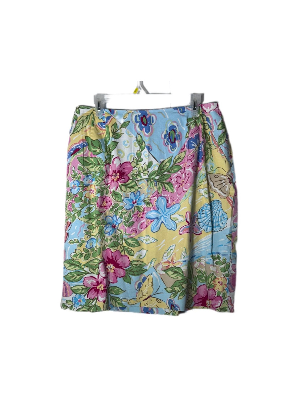 Talbots Floral Pencil Skirt - Blue, Pink & Yellow